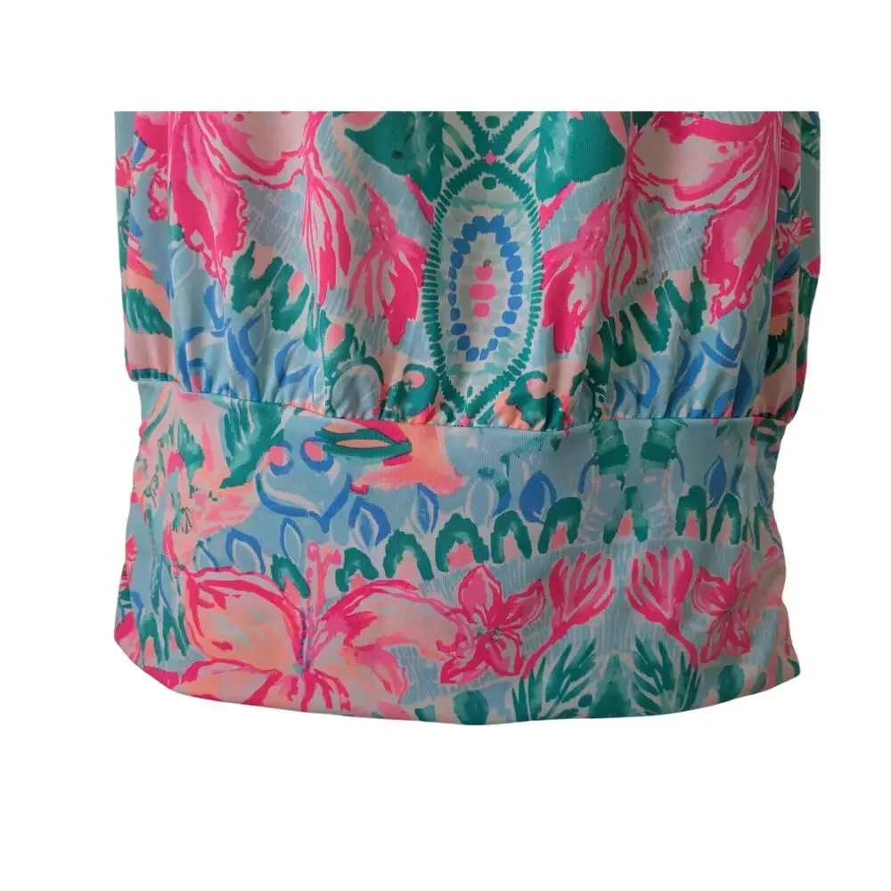 Lilly Pulitzer BOWEN Sz S Halter Top in Hot Tamale - Picture 5 of 10